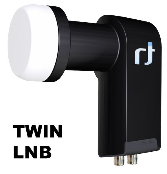 Twin LNB - Inverto Black Ultra IDLB-TWNL40-ULTRA-OPP High Gain 3D & 4K ready für 2 Teilnehmer