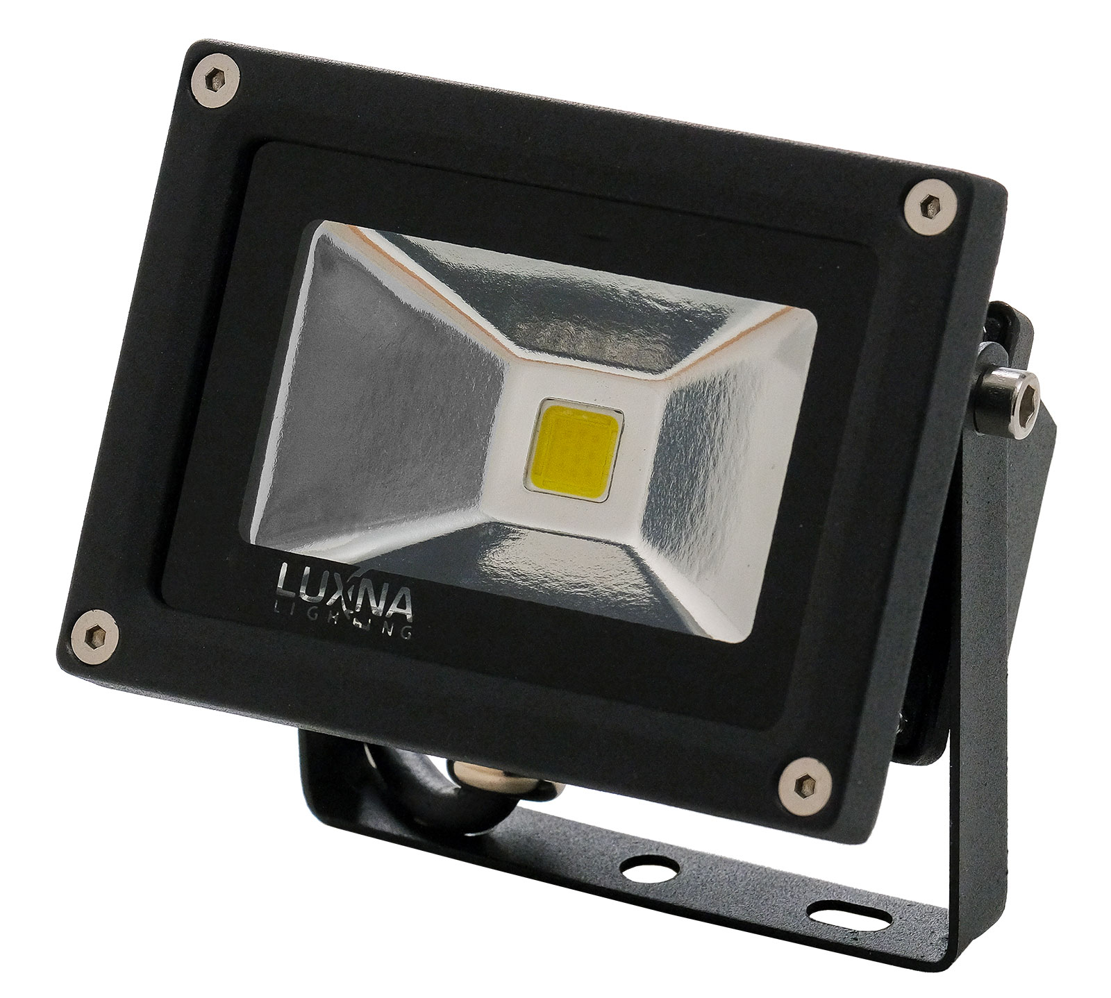 Luxna Lighting Flootlight LED Strahler/Scheinwerfer 10 Watt LED Strahler 5000K 750Lm IP65 schwarz