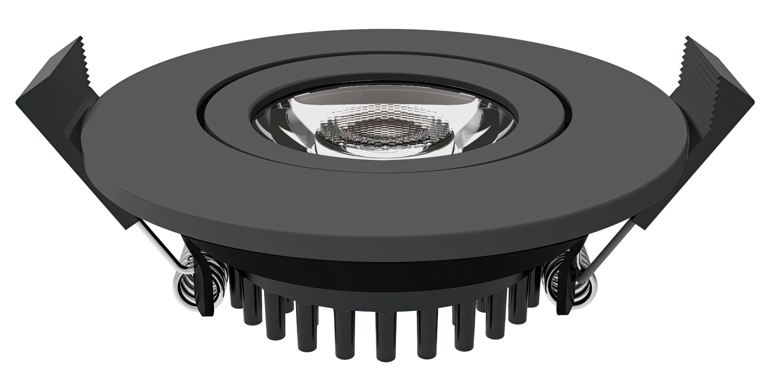 4 Stück - Luxna Lighting LXLEDDL5.5WCCT3-BK LED Downlight schwarz schwenkbar