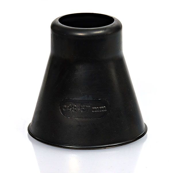 50mm Manschette / Montagestutzen Fuba DMS 500 für Mastdurchmesser 48 - 57mm schwarz aus Gummi UV-beständig
