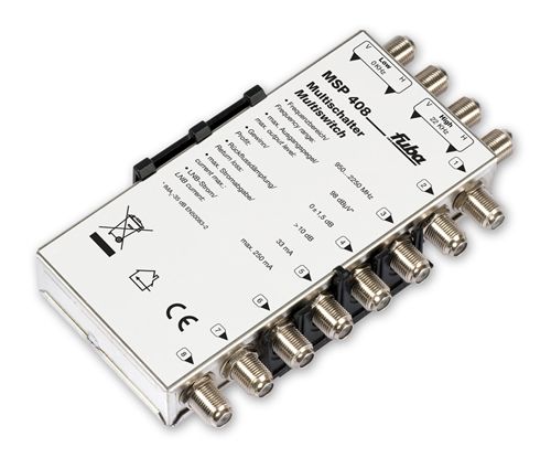 Multischalter 4/8 - Fuba MSP408 für 8 Teilnehmer kaskadierbar 