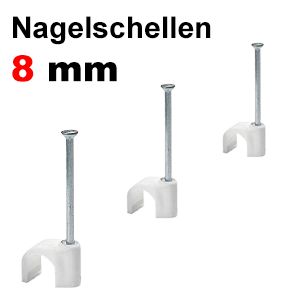 Kabelschellen / Nagelschellen für Kabel Ø: 8 mm Nagellänge: 25 mm-/bilder/big/nagelschellen8mm.jpg