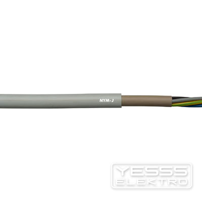 10 Meter - Mantelleitung NYM-J Kabel 5 x 1.5 mm² 5 adriges Installationskabel nach DIN VDE 0250-204