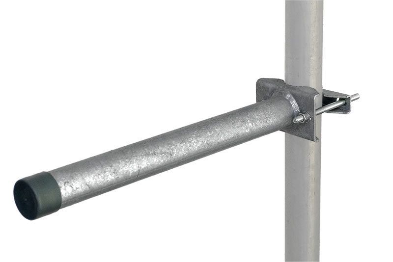 50cm Balkonhalter gerade mit Zahnschelle XmediaSat 090010 feuerverzinkt Auslage: 50cm