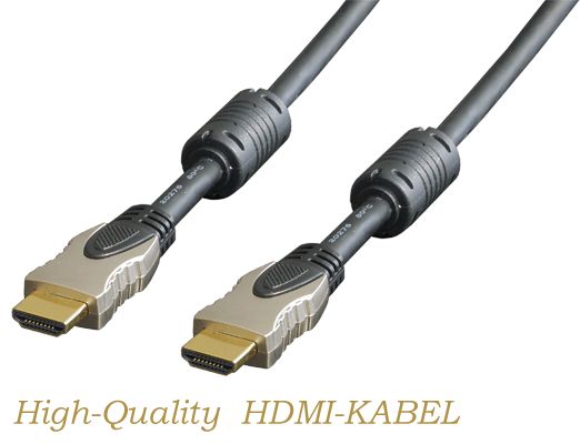Transmedia C202-1MGL High Quality HDMI Anschlusskabel 1 m 