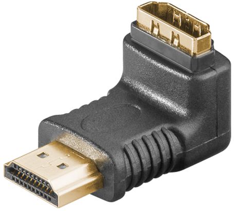 HDMI/HDMI Winkeladapter Winkeladapter 19-pol.HDMI-Stecker 19-pol.HDMI-Buchse