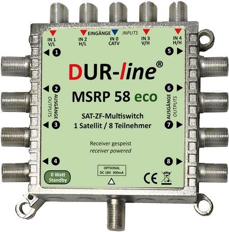 Multischalter 5/8 - DUR-line MSRP 58 eco für 8 Teilnehmer 