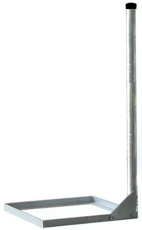 1 Platten Flachdachständer für Sat-Schüssel XmediaSat Solidy 1104850 Masthöhe: 100 cm Ø: 48 mm für 1 Betonplatte (50 cm) feuerverzinkt Flachdachständer Balkonständer rostfrei
