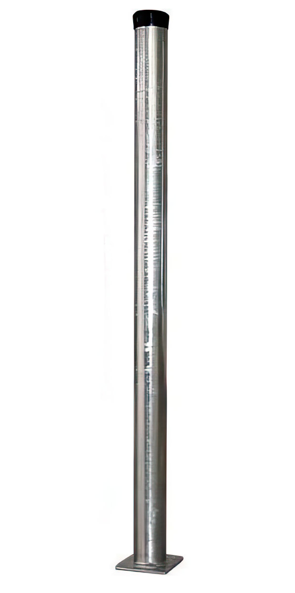 2m Antennenmast mit Fuß - XmediaSat XM-Line STFM 060040EP Masthöhe: 200 cm Ø: 60 mm mit eckiger Grundplatte feuerverzinkt rostfrei