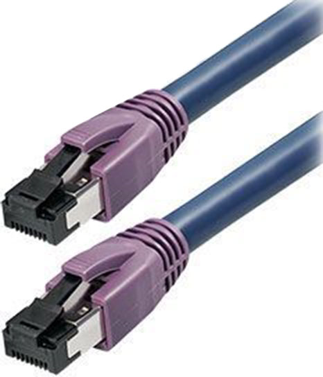 CAT 8.1 Netzwerkkabel Patchkabel Transmedia TI28-XX 25/40GBase-T S/FTP PIMPF PATCH Kabel Farbe: dunkel blau Höchste Übertragungsarten bis 40000 MBits 20000 Mhz [Neuste Technik, ersetzt CAT5 CAT6 CAT7 CAT8]