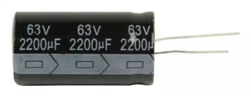 Fixapart Radialer Elektrolytkondensator 2200µF 63 V 105° - VPE 100 Stück