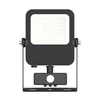Luxna Lighting LED Strahler/Scheinwerfer 50 Watt mit Bewegungsmelder 4000K 6000Lm IP65 grau