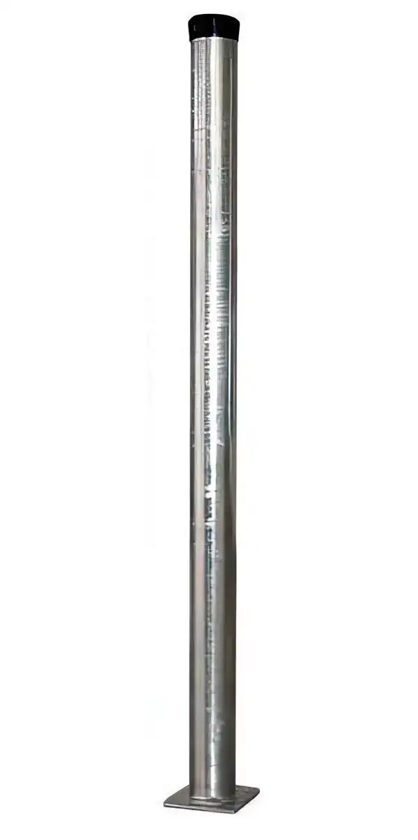 1m Antennenmast mit Fuß - XmediaSat XM-Line STFM 060037EP Masthöhe: 100 cm Ø: 60 mm mit eckiger Grundplatte feuerverzinkt rostfrei