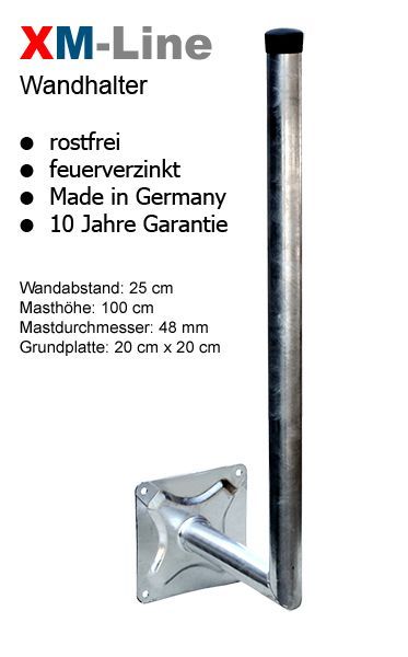 XmediaSat 050007 - 25cm Sat-Wandhalterung - Wandabstand: 25 cm-/bilder/big/xm29095.jpg