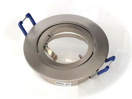 10 Stück - Luxna Lighting Strahler/Scheinwerfer Eisen gebürstet Einbaustrahler Schwenkbar o. Sprengring
