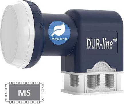 Quattro LNB - DUR-line Blue ECO 11067 extem stromsparend - für Multischalterbetrieb - Premium-Qualität - [ Test SEHR GUT ] digital Full HD 4K 3D
