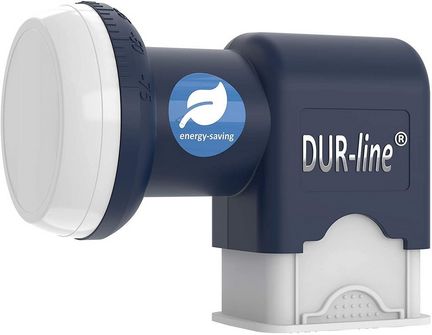 11111Quattro LNB - DUR-line Blue ECO 11067 extem stromsparend - für Multischalterbetrieb - Premium-Qualität - [ Test SEHR GUT ] digital Full HD 4K 3D