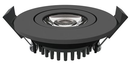 2 Stück - Luxna Lighting LXLEDDL5.5WCCT3-BK LED Downlight schwarz schwenkbar