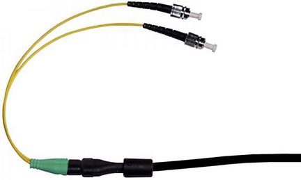 11111100m optisches Sat-Kabel Global Invacom Fibre F196 Twinkabel Länge: 100 m Verbindungskabel vorkonfektioniert mit 4 x FC/PC Stecker