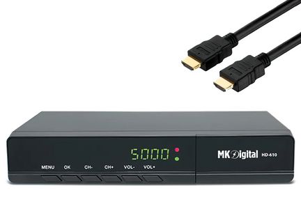 MK Digital HD-610 FULL HDTV Sat Receiver HDMI EPG USB Mediaplayer Astra-Hotbird-Türksat vorprogrammiert