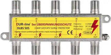 11111DUR-line DLBS505 Sat-Überspannungsschutz 5 Fach - Blitzschutz - 5 x Überspannungsschutz in 1 Gehäuse