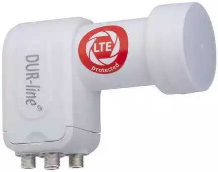 Quattro LNB - DUR-line +Ultra 11098  3D & 4K ready für Multischalterbetrieb weiß