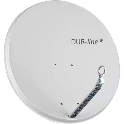 90cm Satellitenschüssel - DUR-line Select 85/90 G Ø: 90 cm Test 01.2017: sehr gut hellgrau (RAL 7035) Spiegel Feedarm und Rückenteil aus ALU