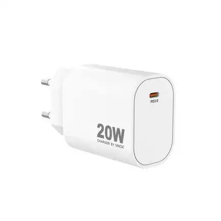 11111sinox Pro SXP 6020  USB-C Schnellladegerät 20 Watt USB-C Anschluss weiß