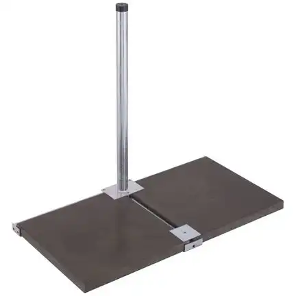 DUR-line 21025 2PL Balkonständer für 2 Platten - 48/850/feuerverzinkt Masthöhe:  85 cm Ø: 48 mm,für 2 Betonplatte (50 cm) feuerverzinkt 2X50SV rostfrei