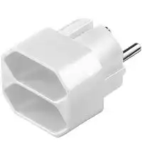 11111goobay 51000  Euro-Mehrfach-Adapter 2-fach 