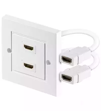 11111Wentronic 51723  HDMI Anschlussdose mit 2 HDMI Anschluss 