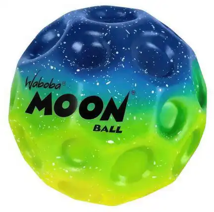 Waboba Undersea Moon Ball am Höchsten Springender Gummiball – Patentiertes Original-Design – Ballkrater Erzeugen beim Aufprall EIN knallendes Geräusch – Leicht Greifbar – Flummies für Kinder - 65mm
