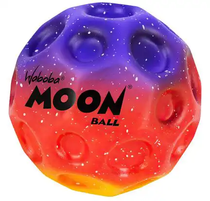 11111Waboba Sunset Moon Ball am Höchsten Springender Gummiball – Patentiertes Original-Design – Ballkrater Erzeugen beim Aufprall EIN knallendes Geräusch – Leicht Greifbar – Flummies für Kinder. - 65mm