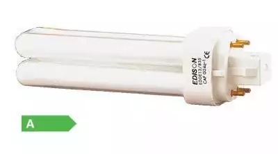 LUXNA LAMPS EDDE18/830 Kompaktleuchtstofflampe 18 Watt 1200 Lumen Sockel G24q-2(4-pins) 3000K ohne integriertes Vorschaltgerät