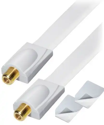 11111Transmedia Profi FF40FWGL Fensterdurchführung Sat Kabel Flachkabel Ultraflach nur 2.8mm dünn