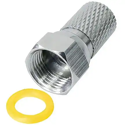 111118 Stück - F-Stecker / F-Aufdrehstecker 7.0 mm mit Dichtring 