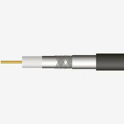 11111Sat-Kabel UV-beständig - Fuba KKF 730S Meterware 6.9 mm 130 dB Class A++ uv-beständig schwarz