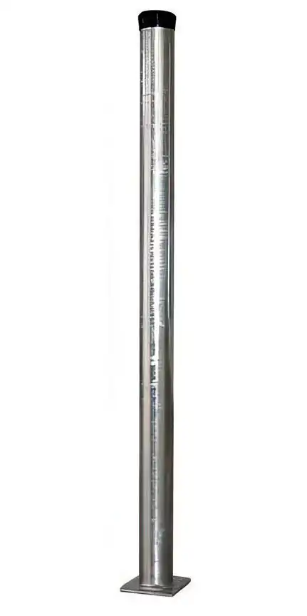 111111.5m Antennenmast mit Fuß - xm-line STFM 060039RP Masthöhe: 150 cm Ø: 60 mm mit runder Grundplatte feuerverzinkt rostfrei