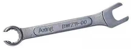 Axing BWZ 11-00 Gabelschlüssel für enge F-Buchsenabstände 11 mm Spezial aus Chrom-Vanadium-Stahl