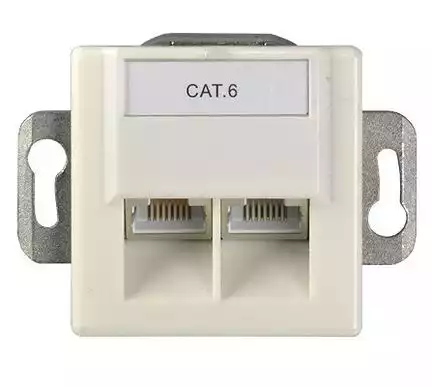 11111XmediaSat CAT6UP-W Cat6 Netzwerkdose für Unterputzmontage weiß 