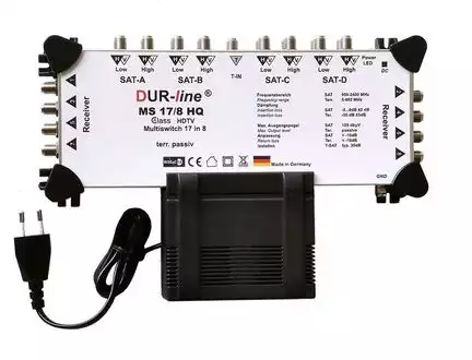 11111Multischalter 17/8 - DUR-line MS 17/08 HQ 4 Satelliten für 8 Teilnehmer