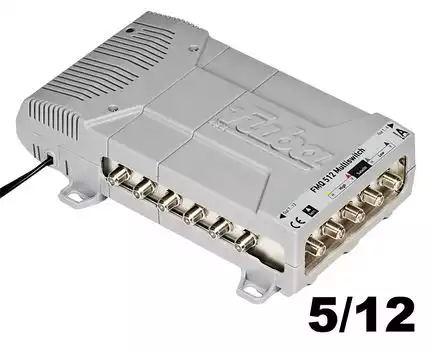 Multischalter 5/12 - Fuba Profi FMQ 512 für 12 Teilnehmer 