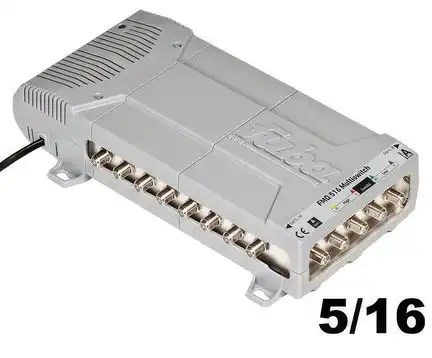 11111Multischalter 5/16 - Fuba Profi FMQ 516 für 16 Teilnehmer 