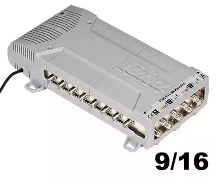 11111Multischalter 9/16 - Fuba Profi FMQ 916 2 Satelliten für 16 Teilnehmer 