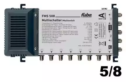 Multischalter 5/8 - Fuba FMS 508 für 8 Teilnehmer 