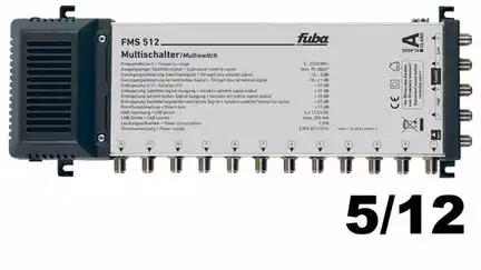 11111Multischalter 5/12 - Fuba FMS 512 für 12 Teilnehmer 