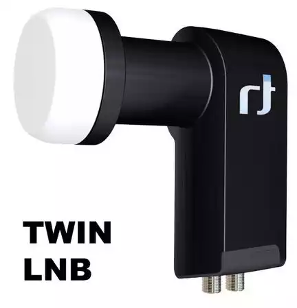 Twin LNB - Inverto Black Ultra IDLB-TWNL40-ULTRA-OPP High Gain 3D & 4K ready für 2 Teilnehmer