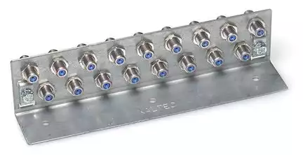 Kaltec HQ Erdungswinkel 17 fach mit Cabelcon F-81 F-Anschlüssen 