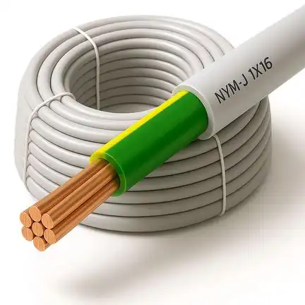 1111130 Meter - 1x16mm² Blitzschutz Erdungskabel - XmediaSat NYM-J 1 x 16 mm² grau