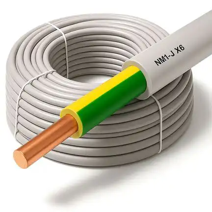 100 Meter - 1x6mm² Potentialausgleich Erdungskabel - XmediaSat NYM-J 1 x 6 mm² grau